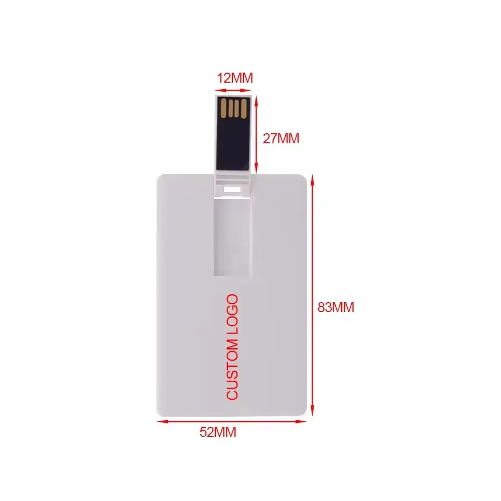 10/50/100PCS/LOT 기업 선물 명함형 USB 플래시 드라이브 도매 신용카드형 USB 메모리 32Gb 64Gb USB 플래시 드라이브 맞춤 로고