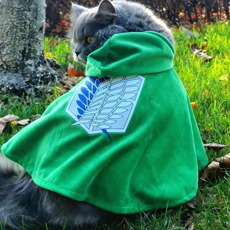 Anime Halloween Attack On Titan Pet Cape, Shingeki No Kyojin Survey Dog