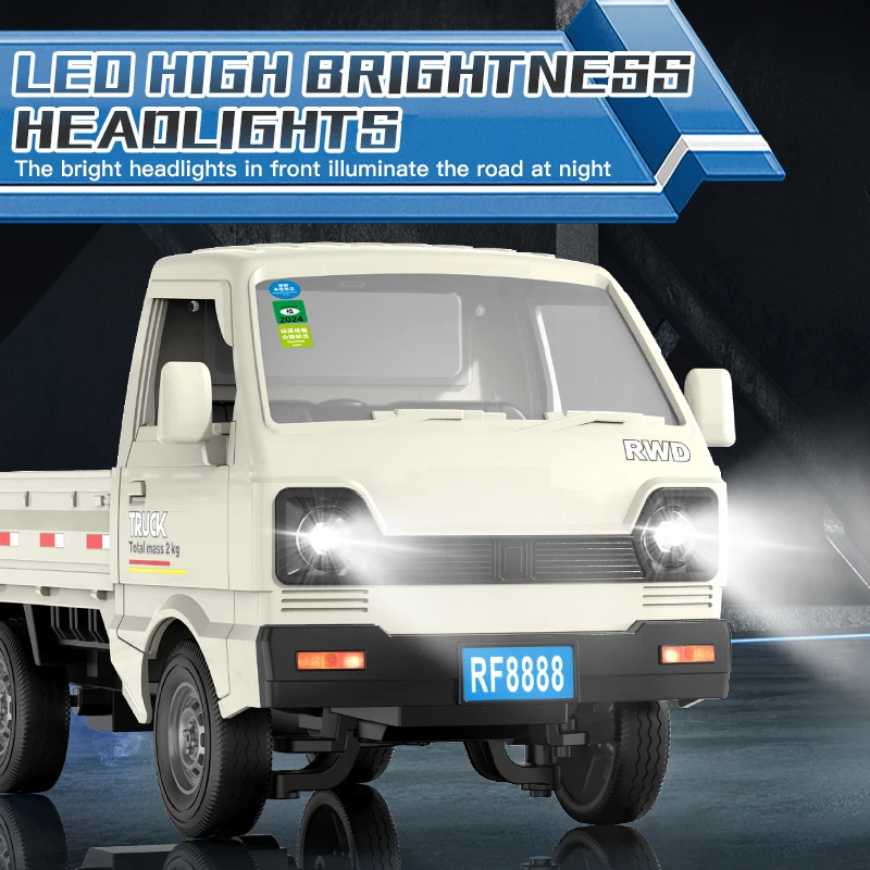 РЧ возило 4WD 1:16 са свим путнима, са плавном сивом/белој кутијом