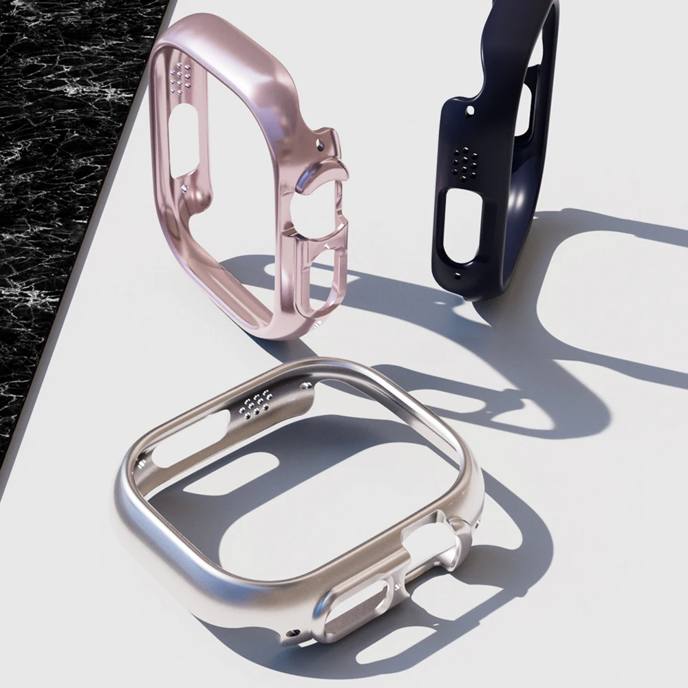 2 in 1 ̽  ȭ   ð Ʈ 49mm Ʈ ġ ȭ ȣ PC ϵ ȣ Ŀ iwatch Ʈ