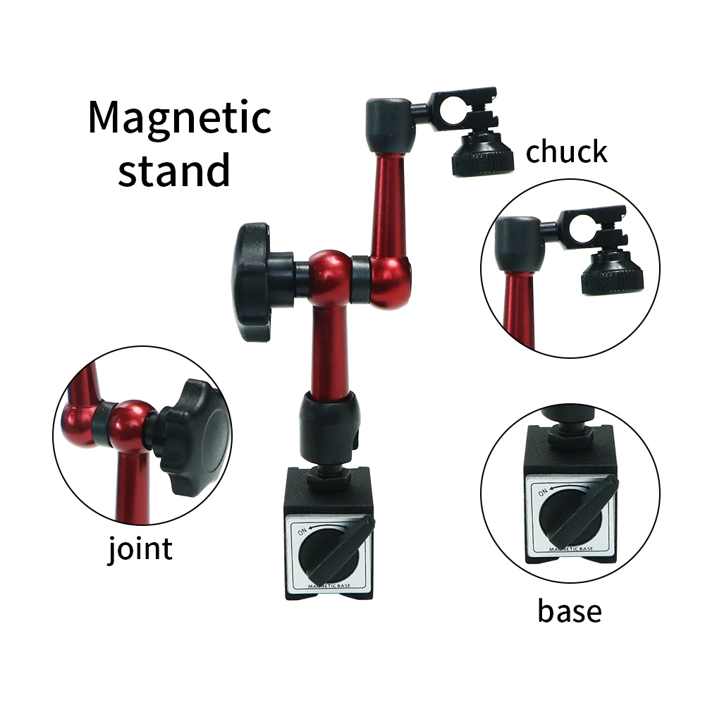 Description Picture 3 of itemShahe New Adjustable Magnetic Base Stand Holder For Indicators Magnetic Force 30KG