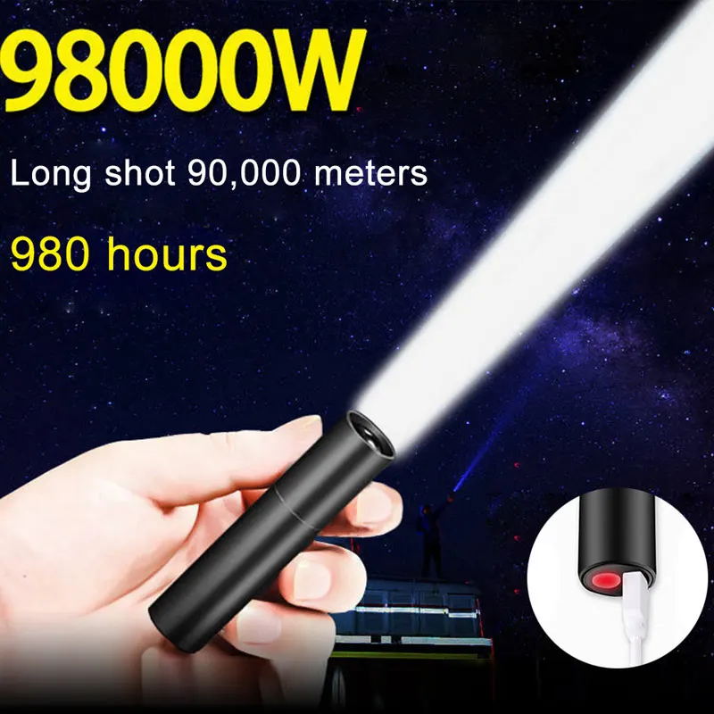 

ZK30 ​Zoom New Rechargable Mini LED Flashlight 3 Lighting Modes Waterproof Telescopic Powerful Flashlight Outdoor Portable Torch