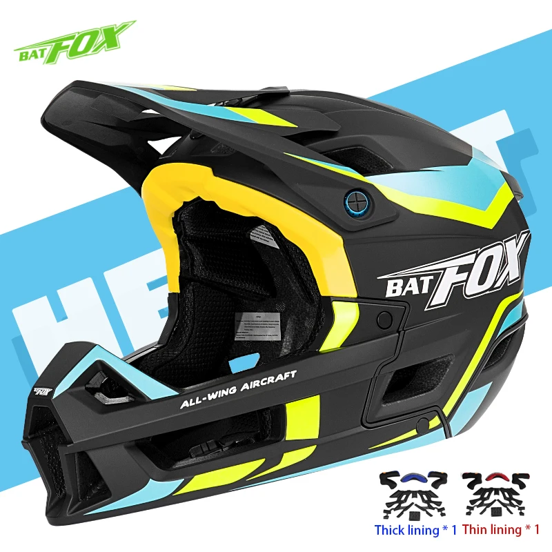 

BATFOX full face helmet downhill MTB bicycle helmet men women downhill helmet full face capacete de ciclismo mtb cycling helmets