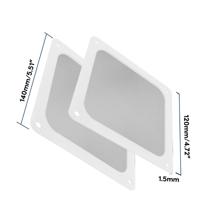 Sleek and Durable Dustproof Covers Magnetic Dust Filters for PC Chassis Cooling Fans Maintain High Performances 6