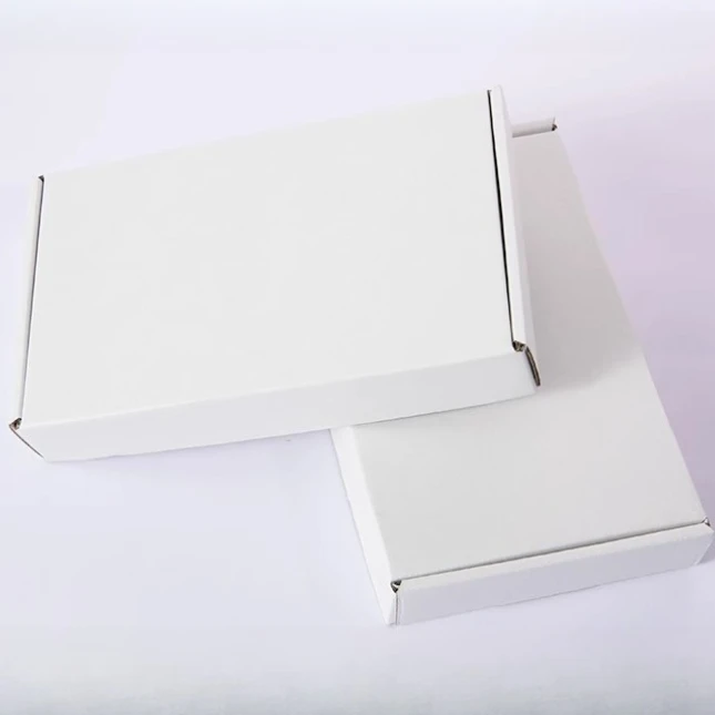 10pcs Double Sided White Three Layer Corrugated Paper Tuck - Top Box Express Transportation Shipping Boxes Package Paper Box