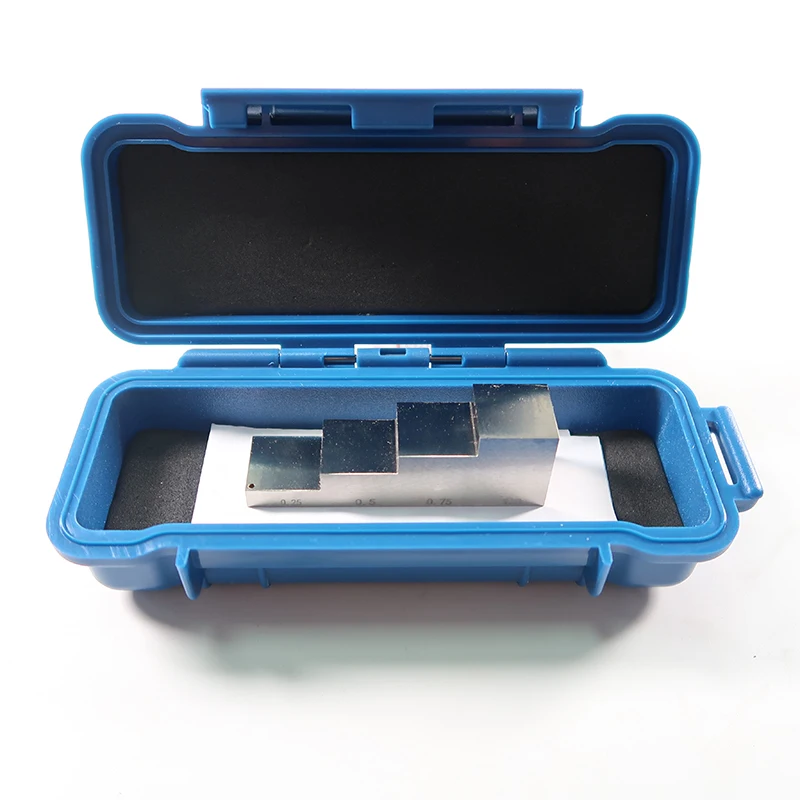 4 step calibration block 0.25-0.5-0.75-1 Inch 1018 steel nickel plated