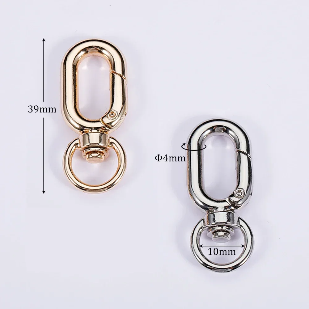 50pcs 39mm Metal Lobster Clasp Swivel Snap Hooks Dog Buckle for Bag Hardware Parts Accessories Keyring Buckles Wholesale