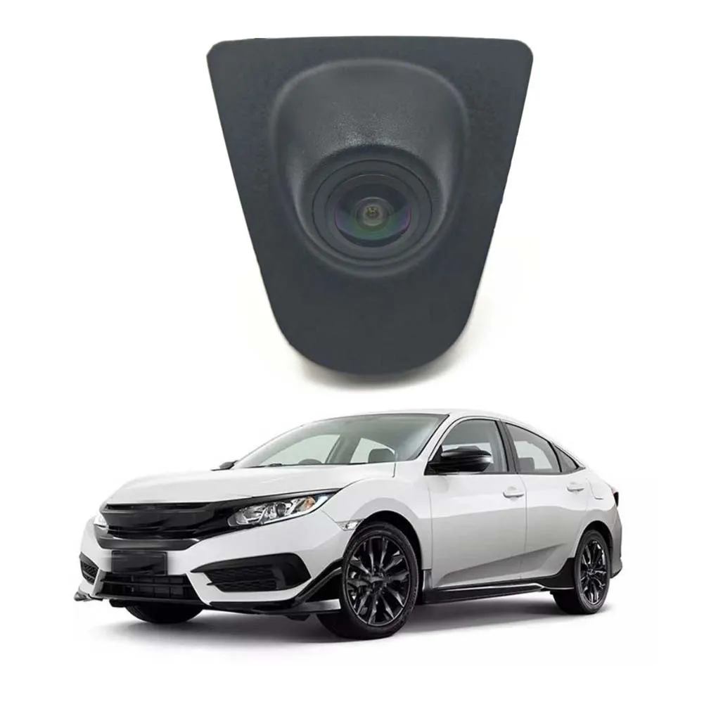 AHD 1080P 170 ° 혼다 CRV Fit City Civic Odyssey Spirior U-RV X-RV Jade Accord 용 자동차 전면보기 카메라