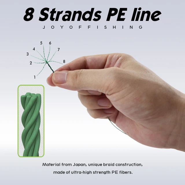 JOF 8-Strand Braided Fishing Line PE 300–1000M 3