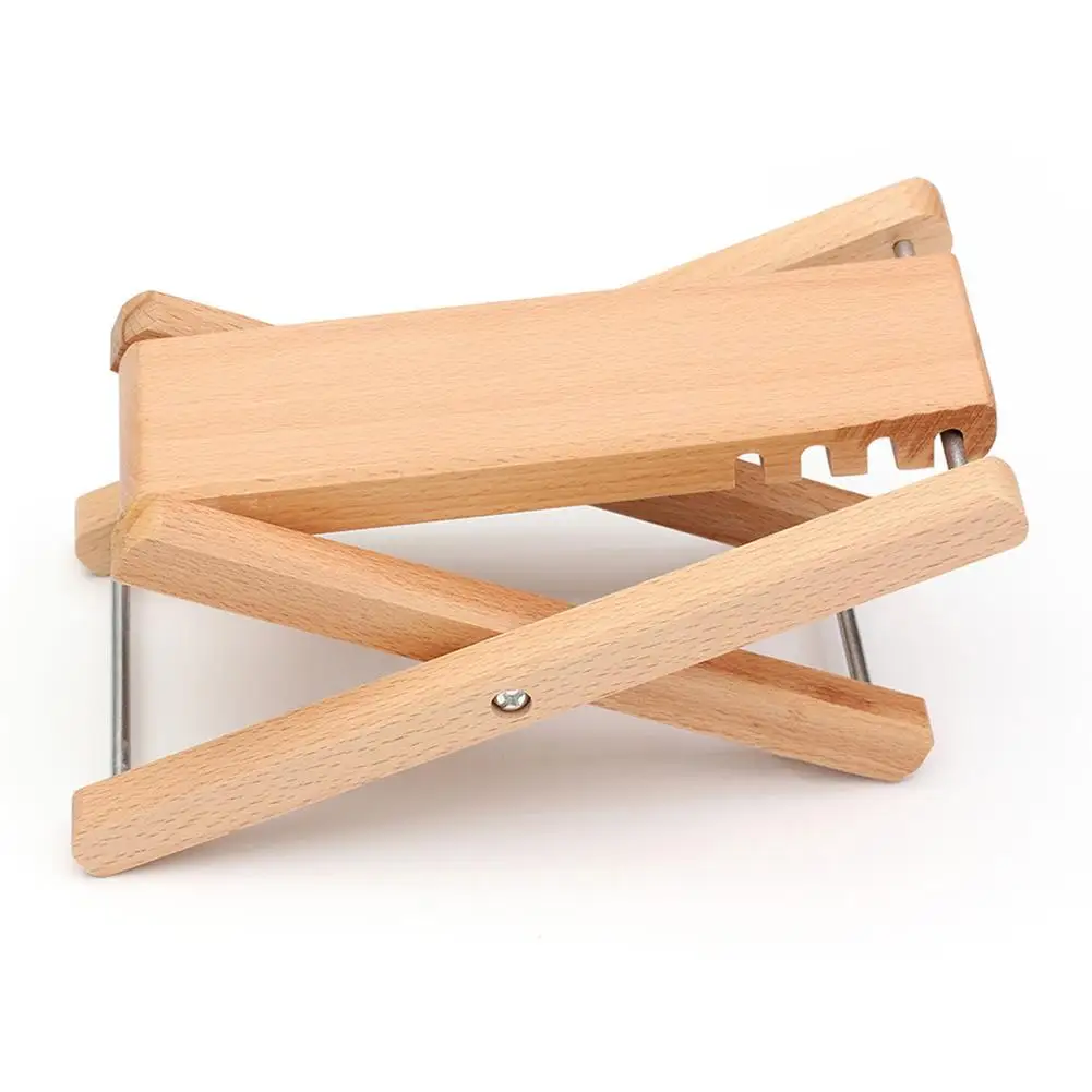 FoldingGuitarFootstoolFootRestStoolWoodPedal4levelAdjustable
