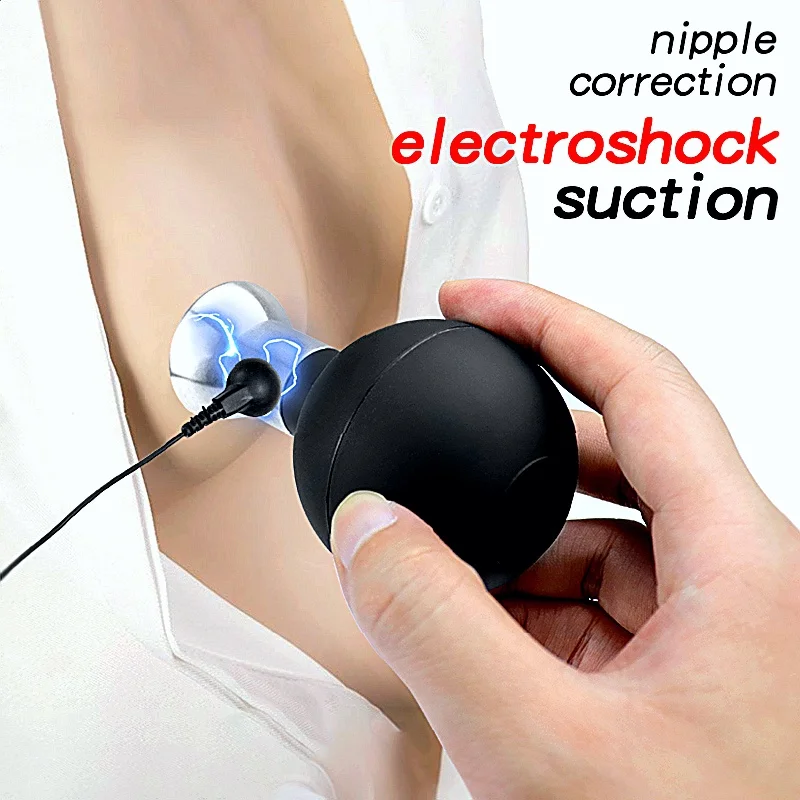 Electric Shock Nipple Sucker And Clamps Provide Electro Stimulation For Nipples Pussy Breast And Clit As BDSM Couple Toys_voghion.com