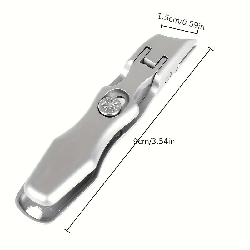 Nail Clippers 1Pcs Precision Stainless Steel Ergonomic Wide Jaw Concave Edge