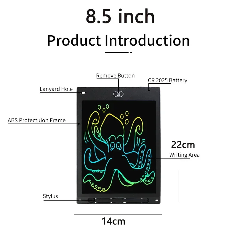 8.5 Inch LCD Writing Tablet Child Drawings Tablet Portable Electronic Writing Tablet Magic Blackboard for Children Drawing Toys 6