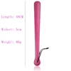 48CM Length PU Leather Horse Whip Paddles, Equestrian Riding Crop Whips with Wrist Strap 2