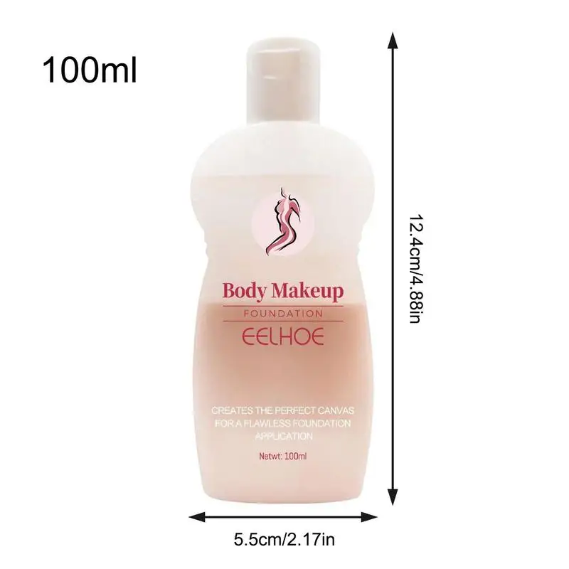 Waterproof Body Concealer Freckles Scars Cover Long-lasting Makeup Cosmetic Spot Hide Makeup Cover For Arms Legs 100ml 6