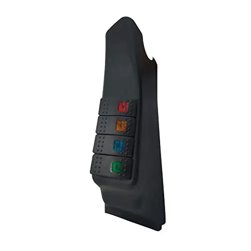 

Left Hand Side A-Pillar Switch Panel Pod with 4 Rocker Switches Fits for Wrangler JK 2007-2010,LED Indicator Light (07-10)