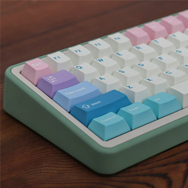 GMK Fairy Gradient Teclado Mecânico, Perfil Cereja,