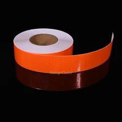Reflective Waterproof Safety Strips - 5cm x 3M, White/Red/Fluorescent Yellow (Orange)