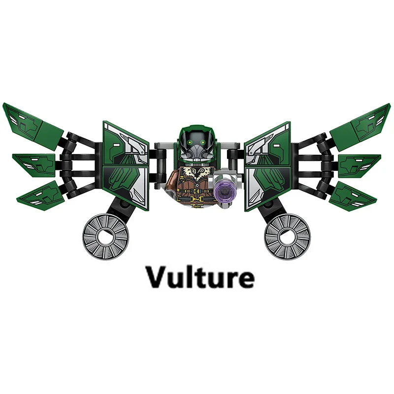 Miles Morales Model Building Blocks Doctor Octopus Bricks Vulture Figure Mini Green Goblin Figurine Toys