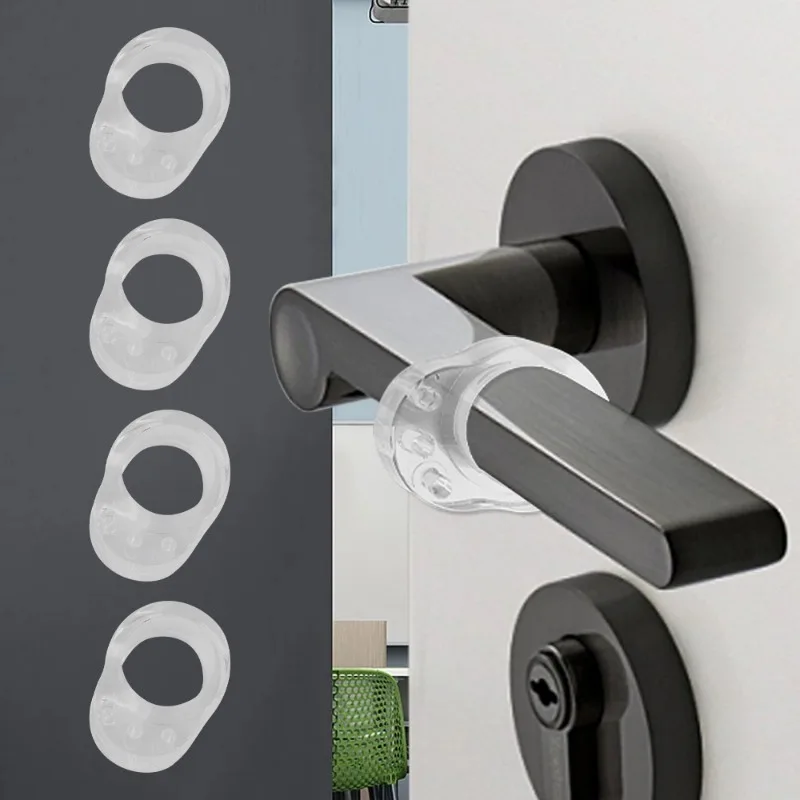Door Stopper Silicone Door Stopper Door Stopper Bumpers Silicone Rubber Bumpers 1/8Pcs Door Stop Silicone Door Handle er Wall Protective Handle Bumper Furniture Protections Crash Pad Shockproof Ring