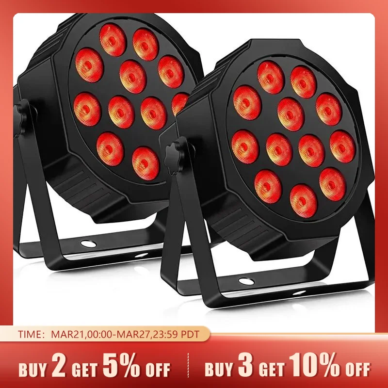 UKing 150W Lyre, RGBW LED Beam Lumière De Scène Tête Mobile Lumière De Fête Projecteur Dmx Lumière Stroboscopique Pour Noël DJ Bar Disco Club (2 PCS - 11