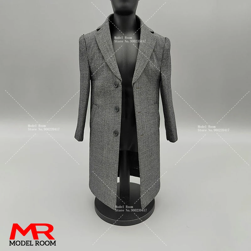 Toy Center 1/6 Scale Grey Suit Coat Windbreak Clothes Model Fit 12 Pollici Soldier Standard Muscle Action Figure Body