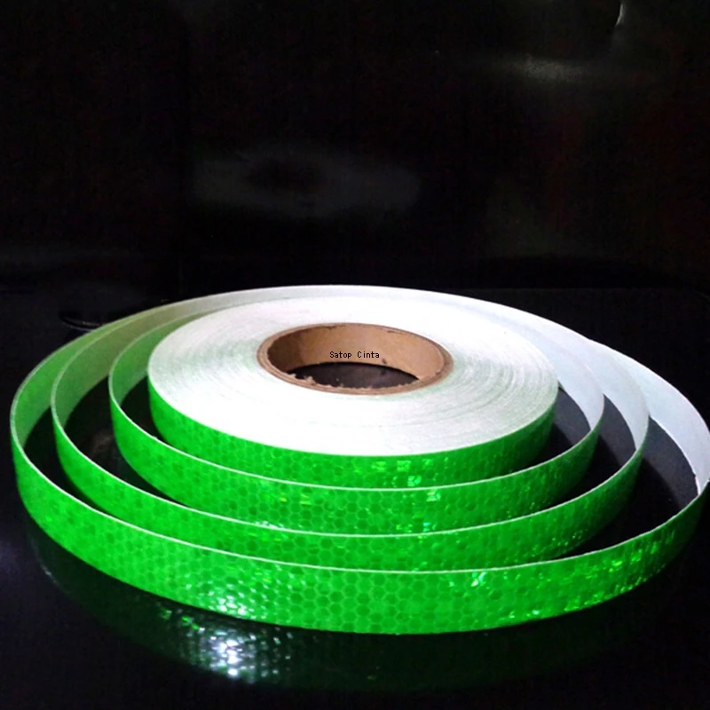 Reflective Stickers Bicycle PVC Self-adhesive Warning For Car Vehicle Truck 2.5cm*10m reflective stickers