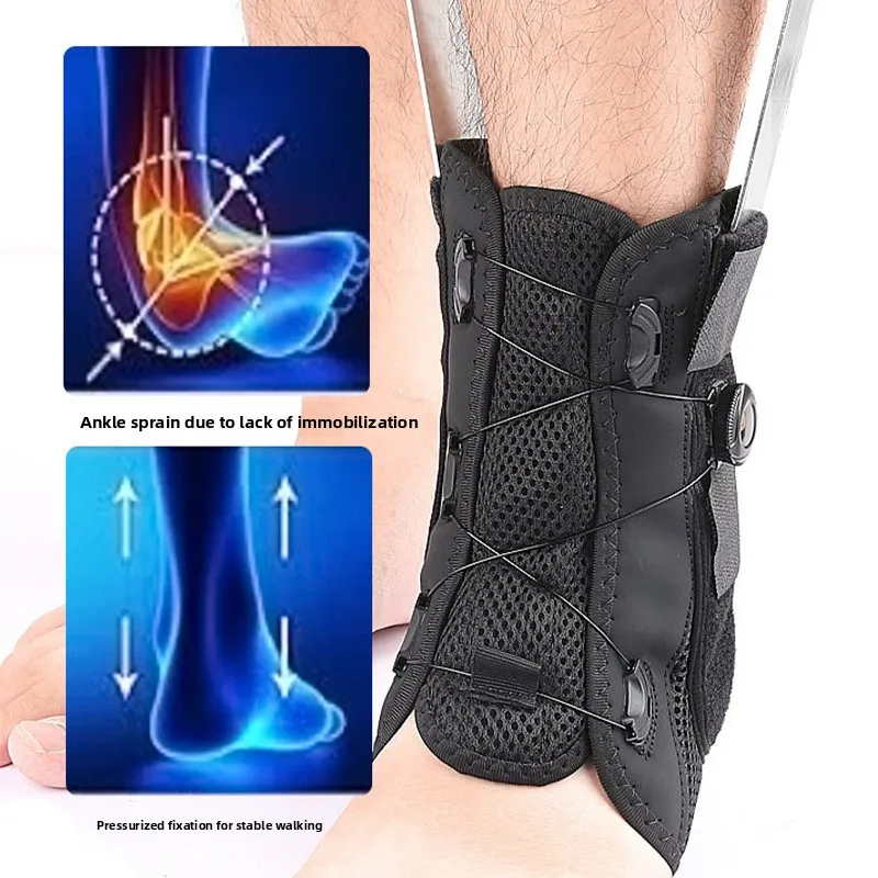 Adjustable Ankle Brace for Sprained Ankle Support Brace with Side Stabilizers for Men & Women Ankle Splint Stabilizer