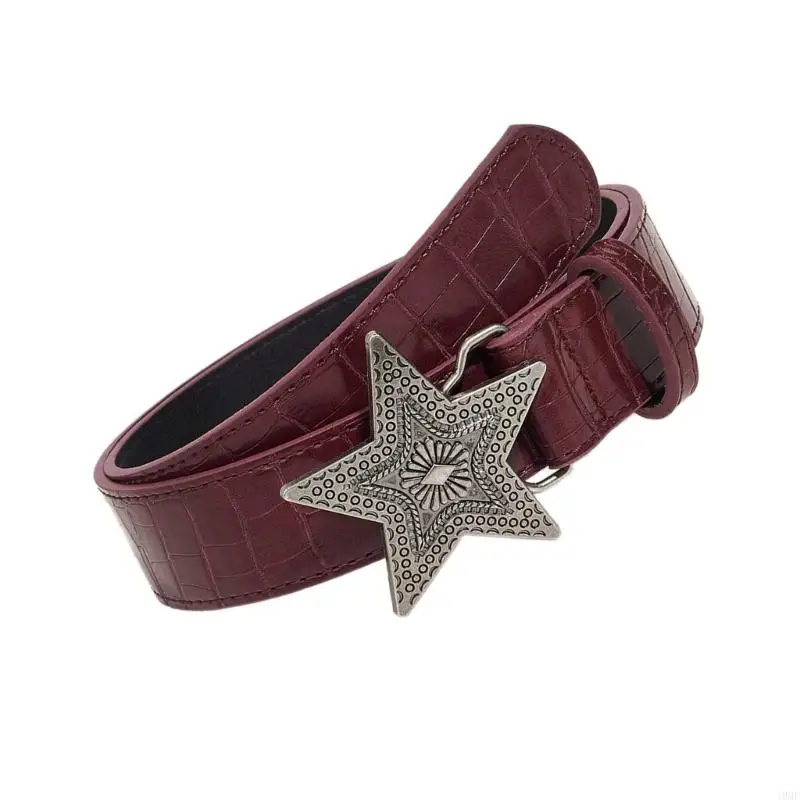 J0MF Girls Retro Waist Belt for Daily Costume Star Jewelry Waist Body Jewelry for Party Jeans Belt Cowboy Chain