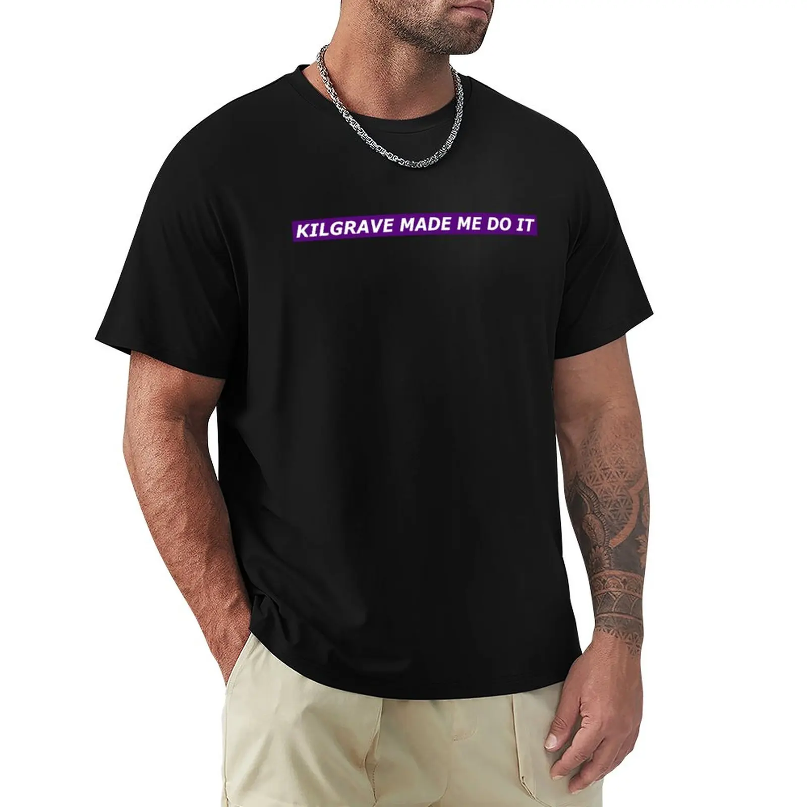 

Kilgrave made me do it purple T-Shirt quick drying korean fashion blacks mens clothes