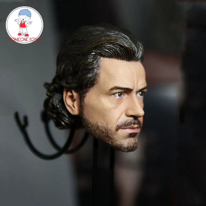 

1/6 Scale Male Actor Head Tony Head Carving Model for 12 Inch Action Figure Doll Accessories