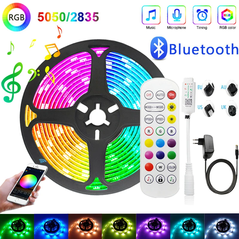 LED Light Strip Bluetooth WIFI APP Controller Flexible RGB 5050 Led
