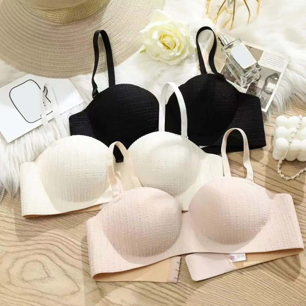 Comfortable Shockproof Seamless Deep V Bras Anti-sagging Lingerie Wireless Bra Push Up Underwear for Women Women 2