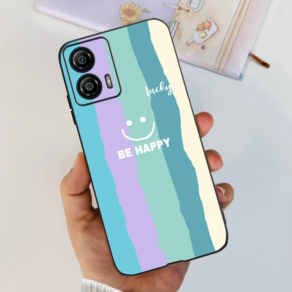 Stylish Pattern Soft TPU Shockproof Black Silicone Phone Case