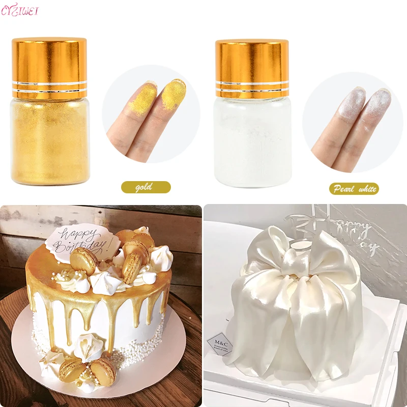 2/5g Dyeing Powder Glitter Cake Decor Powder Mousse Cake ...