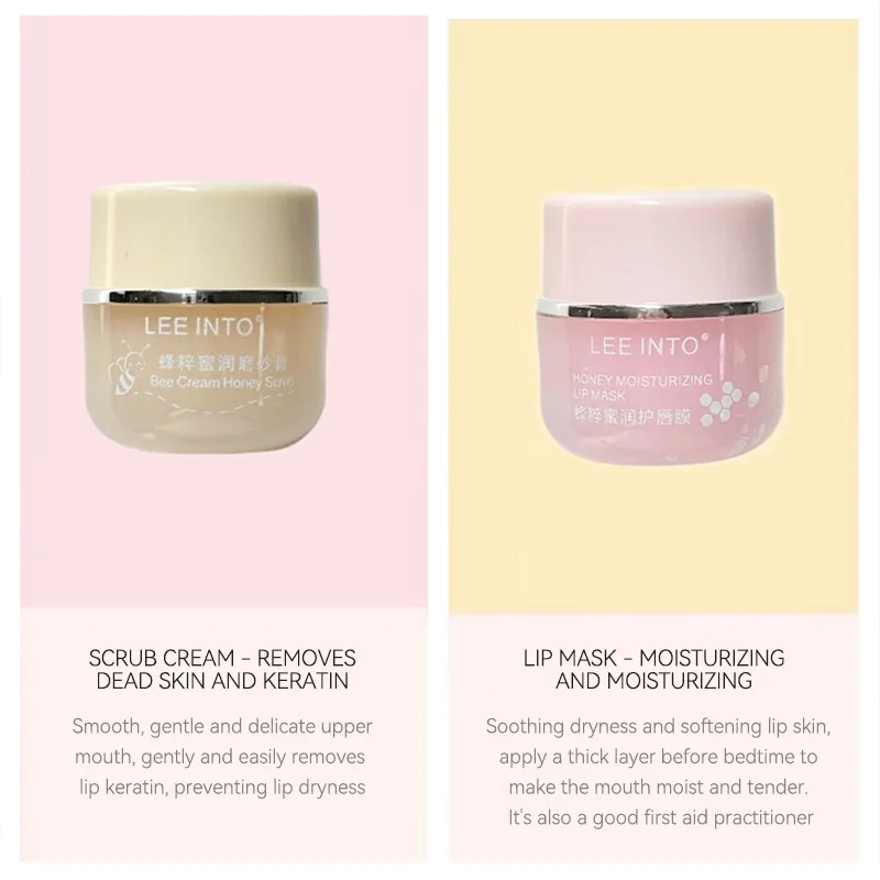 EEINTO Bee Essence Honey Nourishing Lip Care Kit — Gentle Lip Mask for Exfoliation, Softens and Removes Dead Skin 5