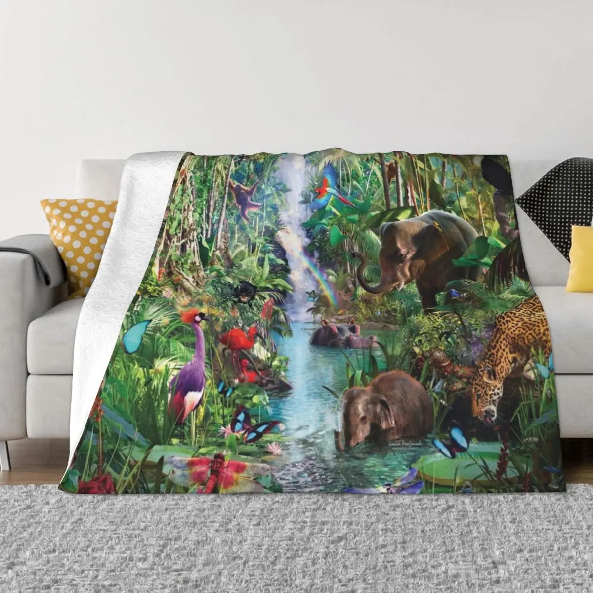 Jungle Book Throw Coperta Flanella Tessuto Anime Thermal Per Coperte Da Viaggio