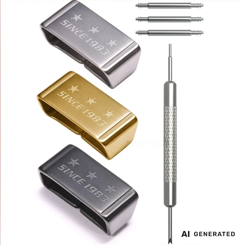 Durable Metal Watch Strap Holder Loop in Multiple Sizes