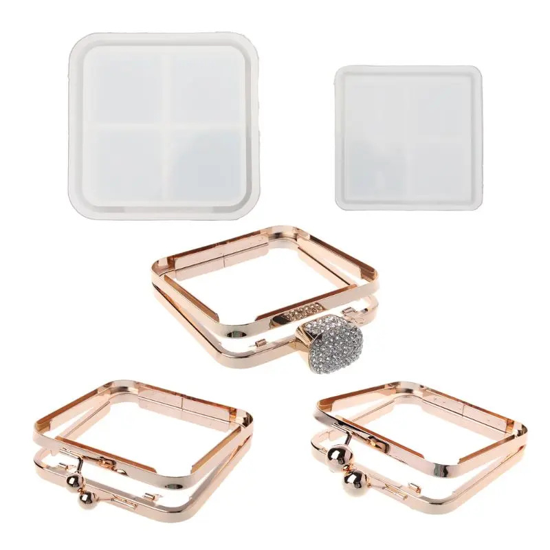 DIY Clear Dynamic Liquid Square Bag Silicone Mold Resin Casting Craft diy clear dynamic liquid square bag silicone mold resin casting craft