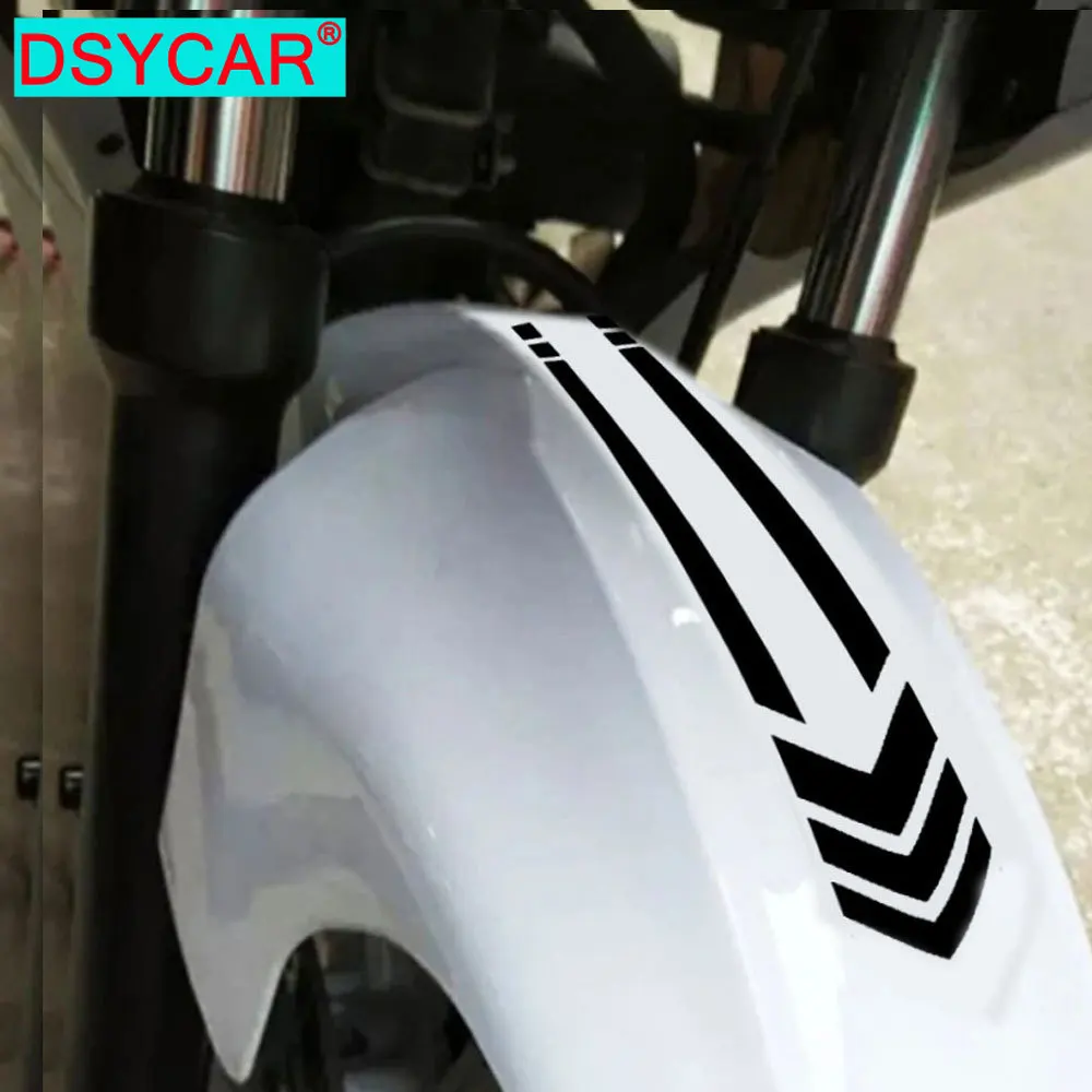 

DSYCAR 1Pcs Reflective Motorcycle Car Fender Stickers Decals Motorbike Waterproof Safety Warning Accessories 34cm*6.8cm