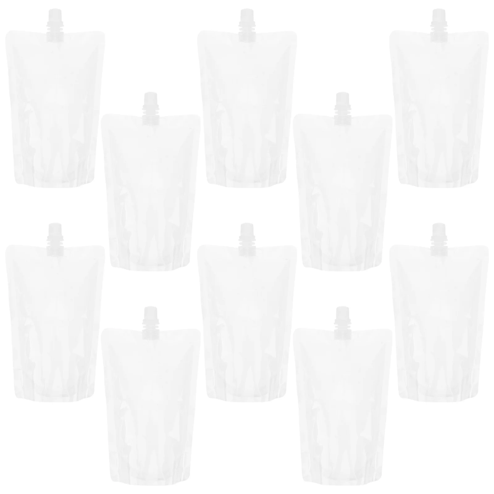 

50pcs 380ml Drinks Flasks Container Take out Beverage Bags Reclosable for Travel Outdoor