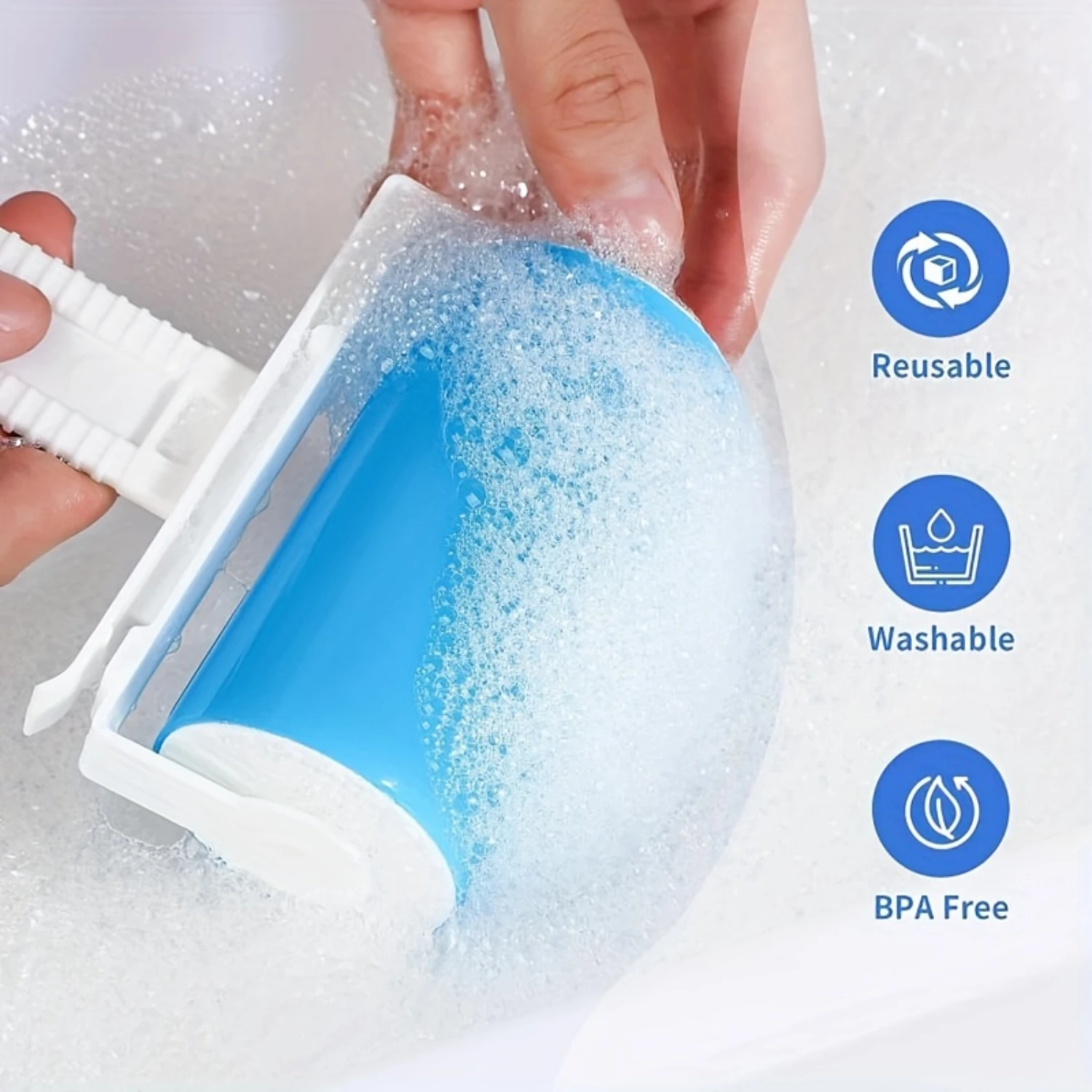 10pcs Sticky Hair Roller/Hand Held Carpet Roller, Washable Reusable Roller for Pet Hair Super Sticky, Dog Roller, Removes P