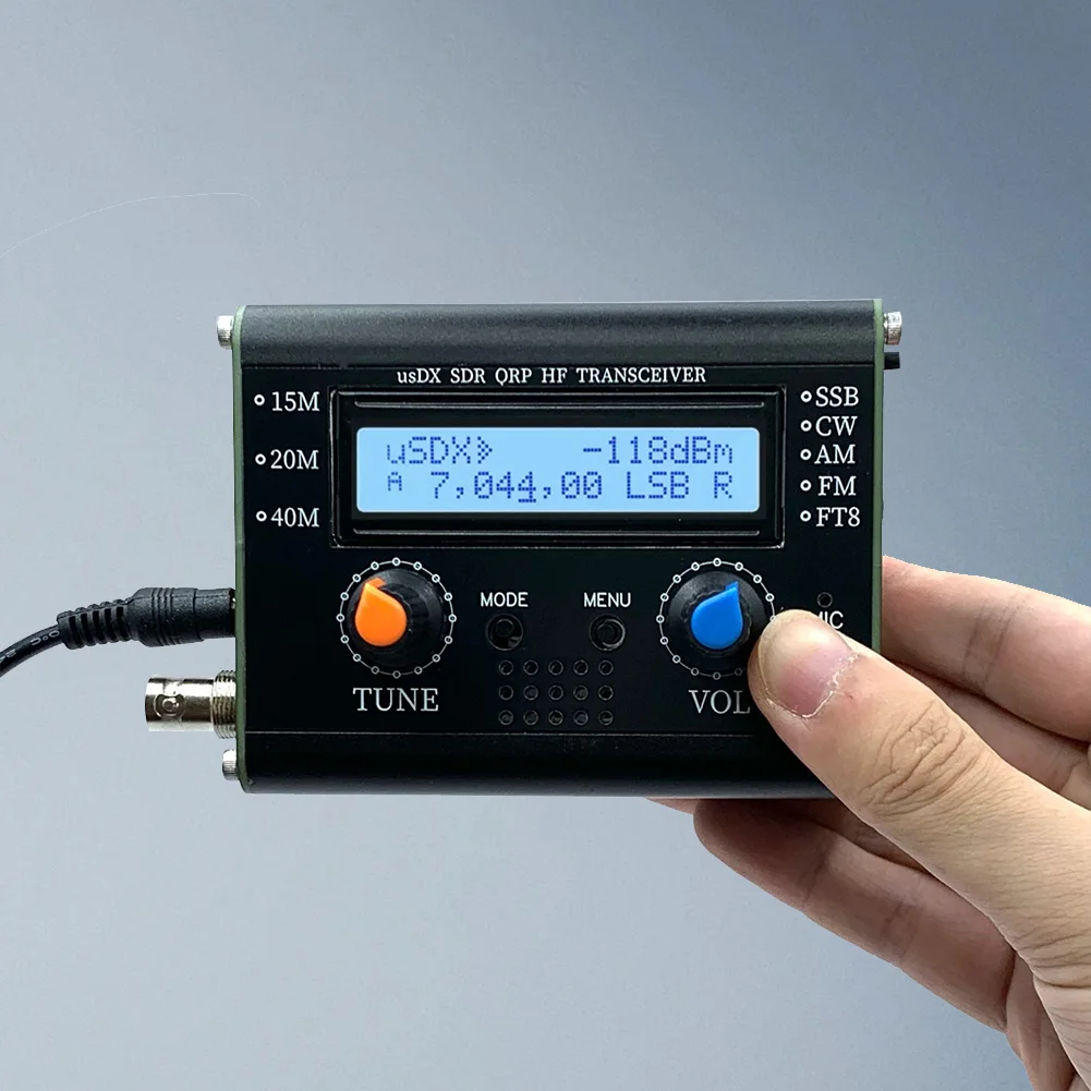 5W UsDX SDR QRP Transceiver QCX-SSB To SSB 3-Band All Mode HF Transceiver W/ DSP SDR QRP HF Handheld Mic