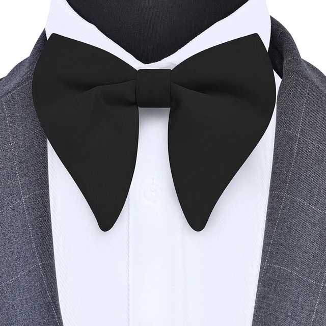 New Big Bow Ties Men's Solid Bowtie Red Black Yellow Fashion Bowknot For Men Wedding  Party Accessories 1