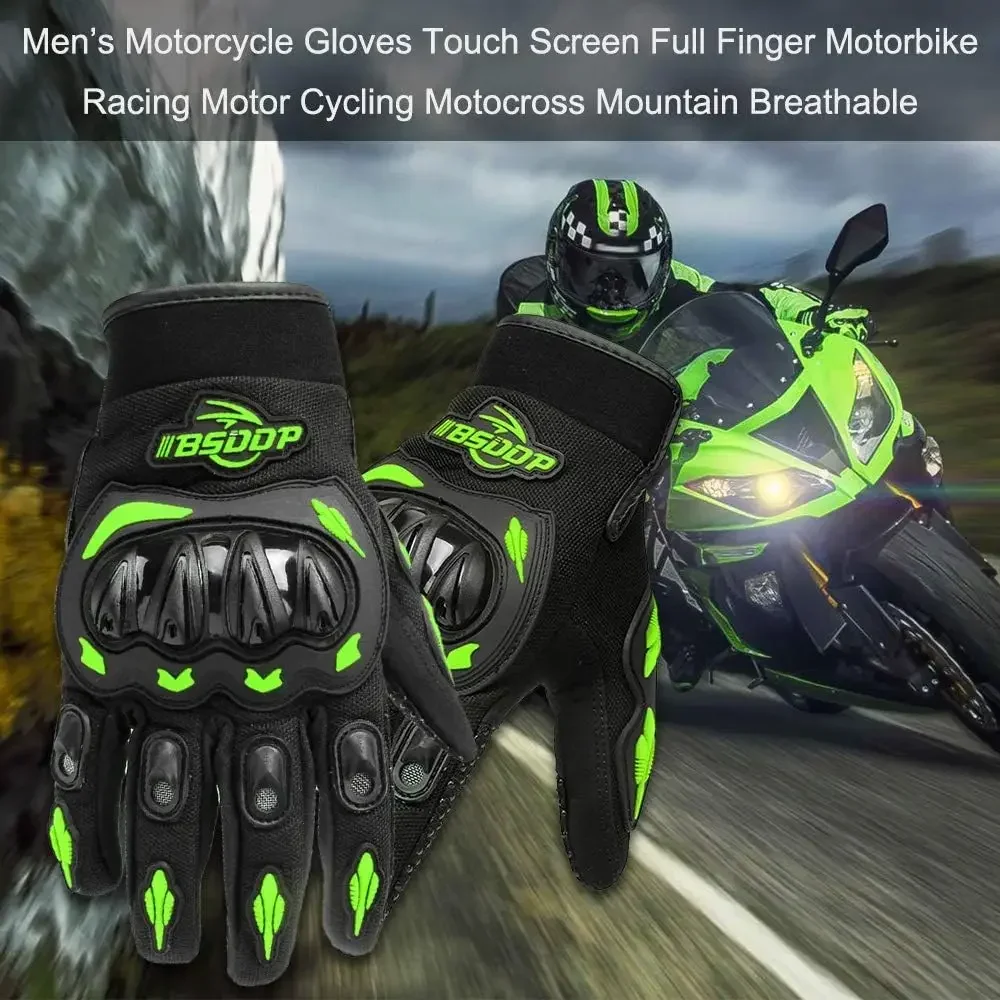 Breathable Mesh Motorcycle Gloves Touchscreen Motorbike Gloves Men Women BMX ATV MTB Riding,Road Racing,Motocross Racing,Cycling 2
