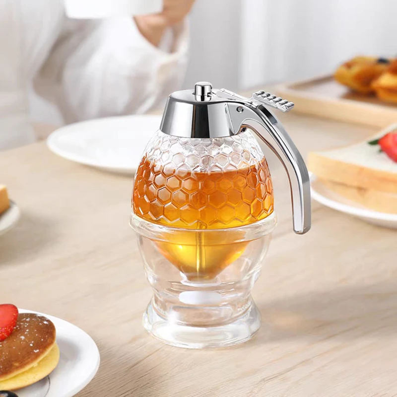 Dispensador Miel Dispensadores Miel Con Soporte Vidrio 6oz