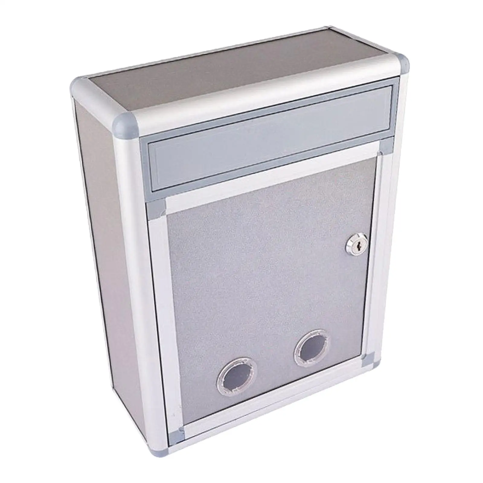 Locking Wall Mounted Mailbox Outside Metal Post Box Weatherproof Mailbox with