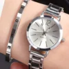 Ladies Fashion Simple Digital Alloy with Quartz Watch Bracelet 2pcs Set Luxury Women Simple Dial Ladies Watches Reloj Mujer 3