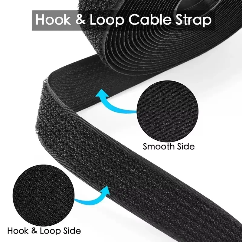Adjustable Nylon Cable Ties with Buckle - Reusable Wire and Cord Organizer Strap