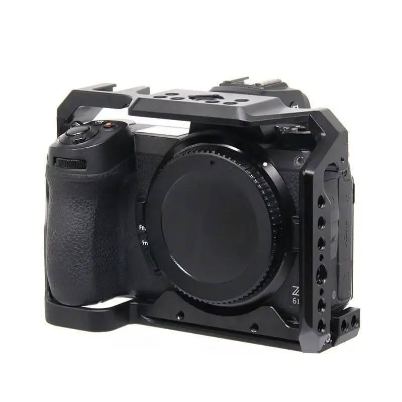 Z6III Z5 Z5II Z6 Z6II용 카메라 케이지, 콜드 슈 및 1/4인치 3/8인치 마운팅 홀이 있는 풀프레임 비디오 리그